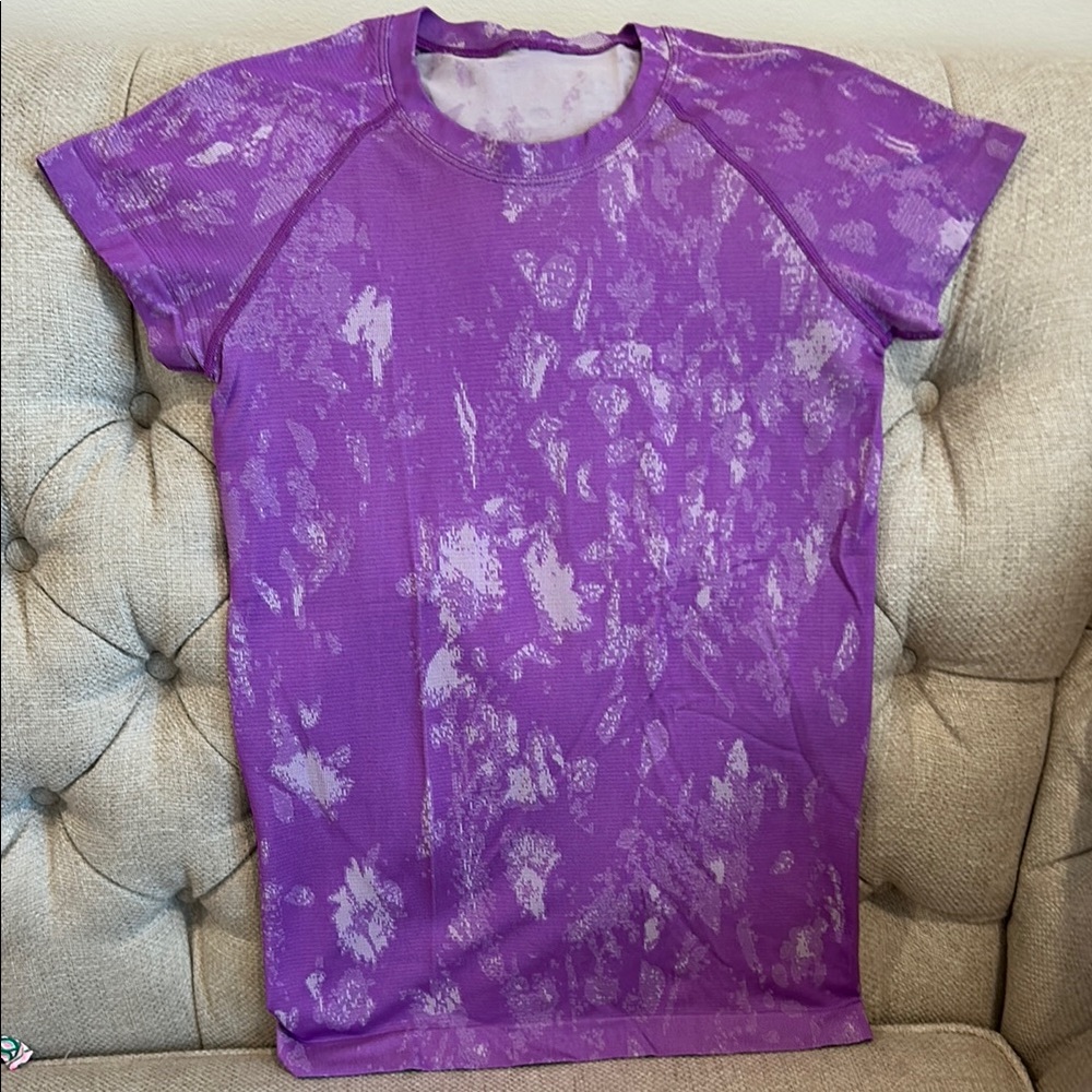 Lululemon swiftly, tech, short sleeve top Purple Patterned - 6